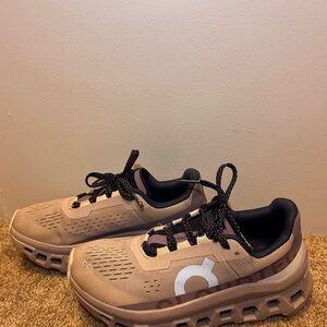 On Women's Athletic Shoes - Beige and Black